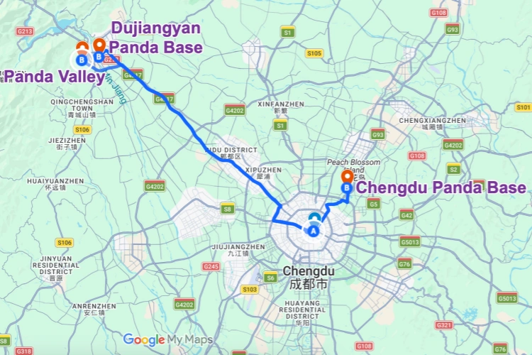 Chengdu Panda Base and Dujiangyan