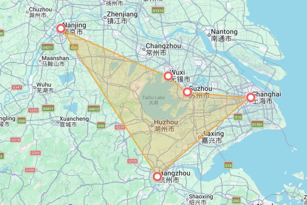 Shanghai Water Town Tour Map
