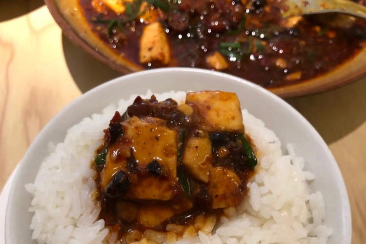 Chengdu Mapo Tofu and Rice
