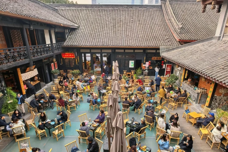 Chengdu Daci Temple Teahouse