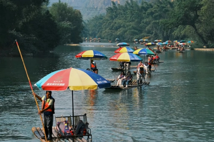Yangshuo Bamboo Rafting