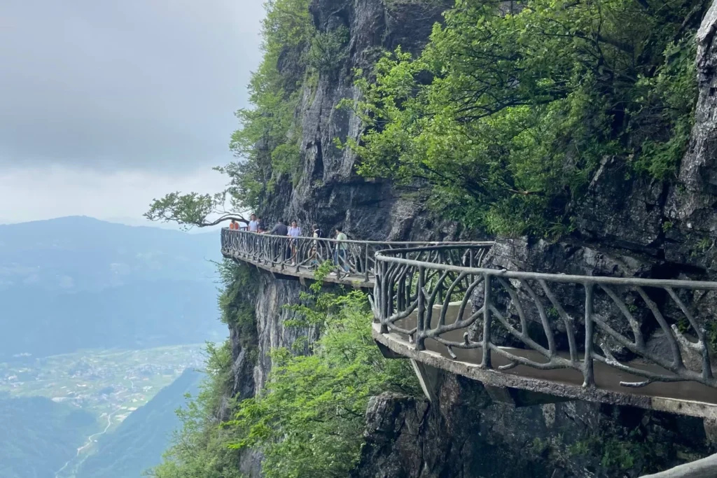 Zhangjiajie Tianmen Mountain Cliffside Forest Trails