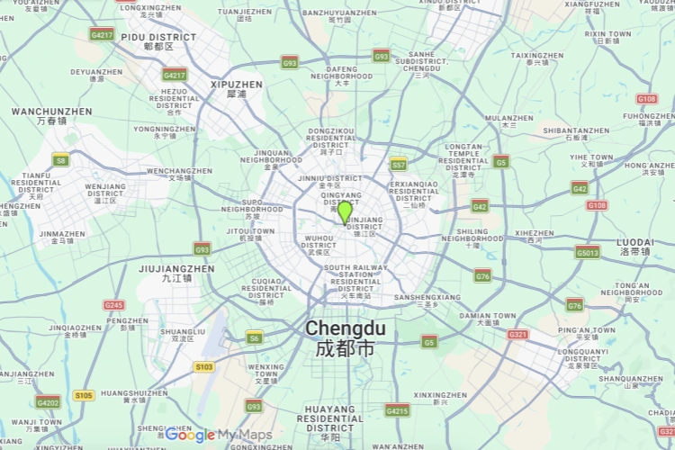 Chengdu City Map