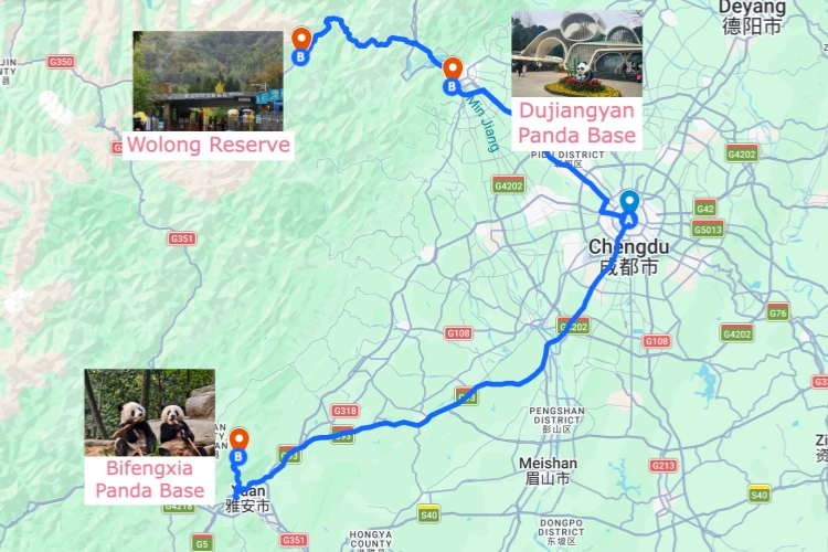 Chengdu Panda Volunteer Program Bases