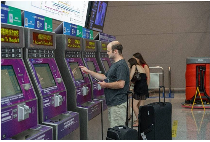Chengdu metro ticket machine