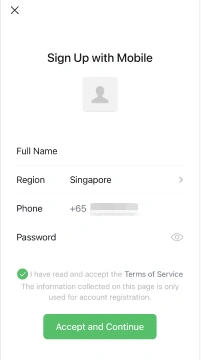 WeChat setup