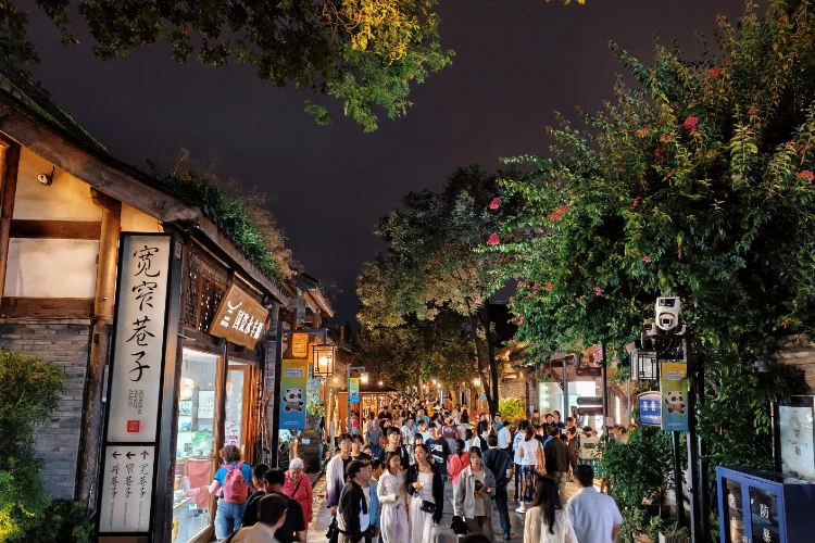 Chengdu Kuanzhai Alleys Night